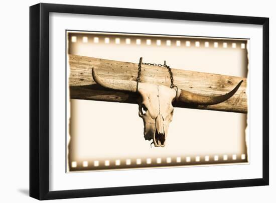 Bull Skull-null-Framed Premium Photographic Print