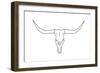 Bull Skull-Sheldon Lewis-Framed Art Print