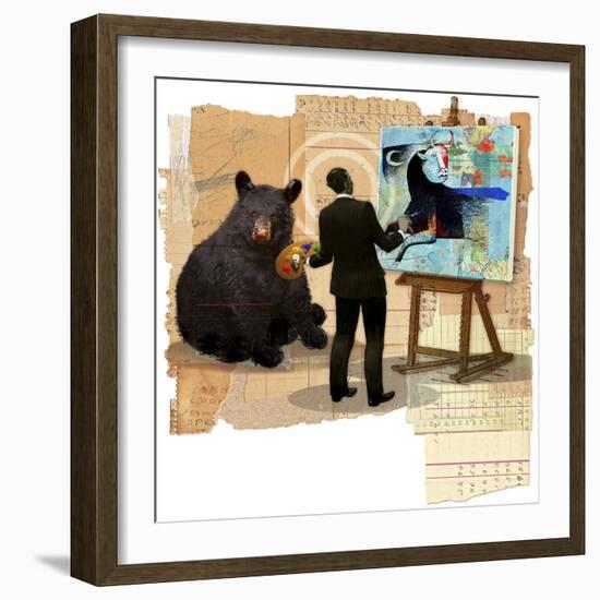 Bull Spin-Anthony Freda-Framed Giclee Print