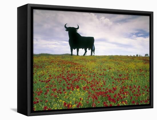 Bull Statue, Toros De Osborne, Andalucia, Spain-Gavin Hellier-Framed Stretched Canvas