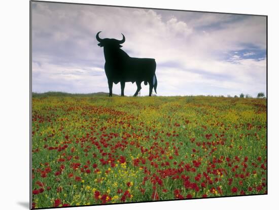 Bull Statue, Toros De Osborne, Andalucia, Spain-Gavin Hellier-Mounted Photographic Print