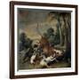 Bull Surrendered by Dogs, Flemish School-Frans Snyders-Framed Giclee Print