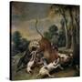 Bull Surrendered by Dogs, Flemish School-Frans Snyders-Stretched Canvas