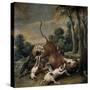 Bull Surrendered by Dogs, Flemish School-Frans Snyders-Stretched Canvas