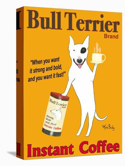 Bull Terrier Brand-Ken Bailey-Stretched Canvas