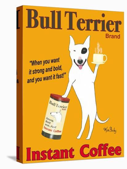 Bull Terrier Brand-Ken Bailey-Stretched Canvas