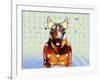 Bull Terrier Brown Oxide LX-Fernando Palma-Framed Giclee Print