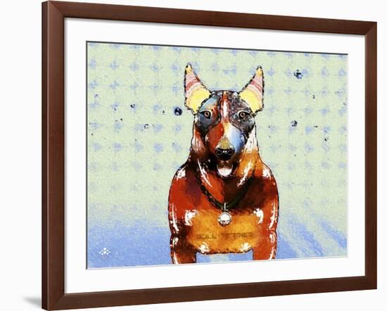 Bull Terrier Brown Oxide LX-Fernando Palma-Framed Giclee Print