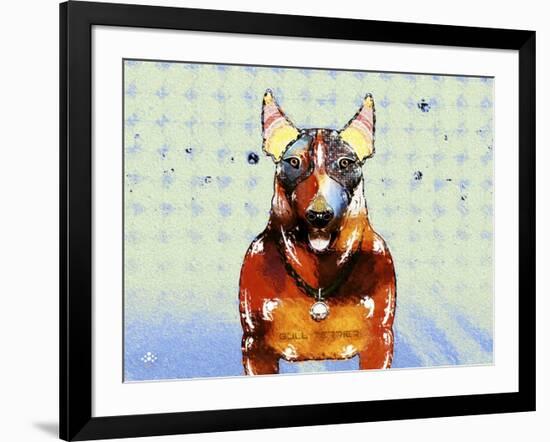 Bull Terrier Brown Oxide LX-Fernando Palma-Framed Giclee Print