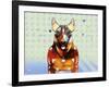 Bull Terrier Brown Oxide LX-Fernando Palma-Framed Giclee Print