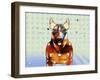 Bull Terrier Brown Oxide LX-Fernando Palma-Framed Giclee Print