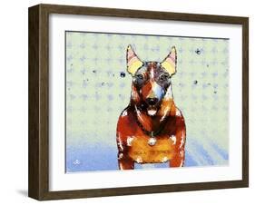 Bull Terrier Brown Oxide LX-Fernando Palma-Framed Giclee Print