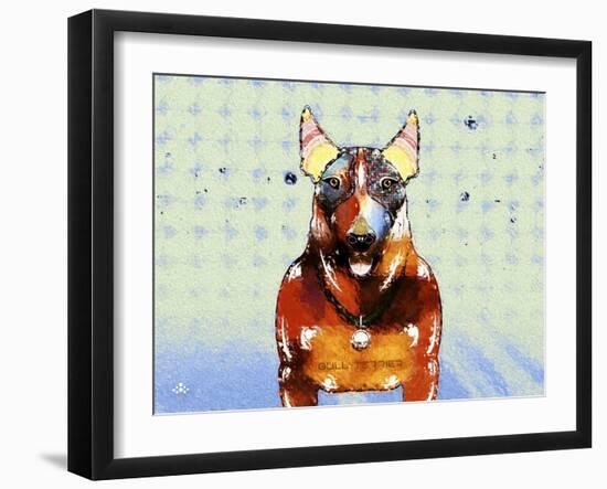 Bull Terrier Brown Oxide LX-Fernando Palma-Framed Giclee Print