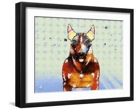 Bull Terrier Brown Oxide LX-Fernando Palma-Framed Giclee Print