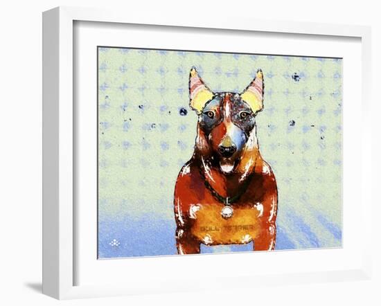 Bull Terrier Brown Oxide LX-Fernando Palma-Framed Giclee Print