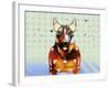 Bull Terrier Brown Oxide LX-Fernando Palma-Framed Giclee Print