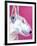 Bull Terrier - Bubble Gum-Dawgart-Framed Giclee Print