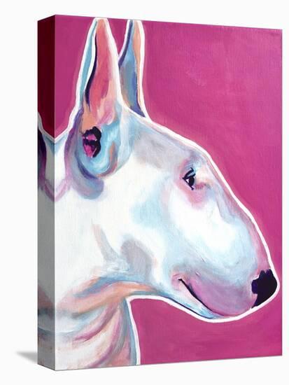 Bull Terrier - Bubble Gum-Dawgart-Stretched Canvas