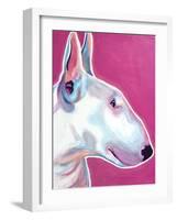 Bull Terrier - Bubble Gum-Dawgart-Framed Giclee Print