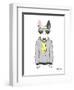 Bull Terrier in City Style-Olga Angellos-Framed Art Print