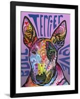 Bull Terrier Luv-Dean Russo-Framed Giclee Print