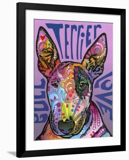 Bull Terrier Luv-Dean Russo-Framed Giclee Print