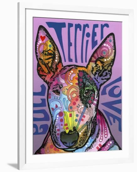 Bull Terrier Luv-Dean Russo-Framed Giclee Print