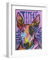 Bull Terrier Luv-Dean Russo-Framed Giclee Print