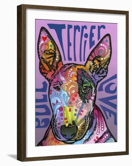 Bull Terrier Luv-Dean Russo-Framed Giclee Print