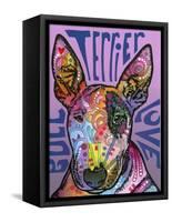 Bull Terrier Luv-Dean Russo-Framed Stretched Canvas