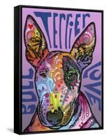 Bull Terrier Luv-Dean Russo-Framed Stretched Canvas