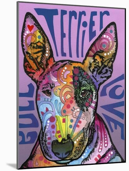 Bull Terrier Luv-Dean Russo-Mounted Giclee Print