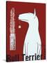 Bull Terrier Tea-Ken Bailey-Stretched Canvas