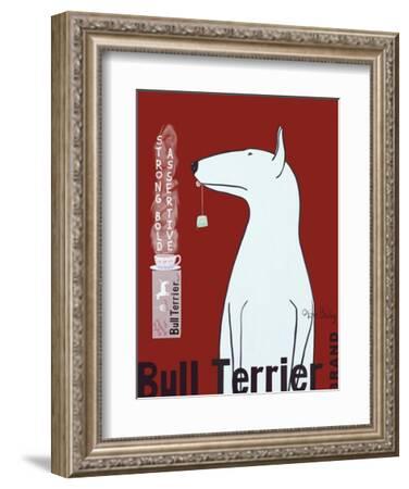 ADVERTISING ART PRINT Bull Terrier Brand Ken Bailey 30x22 