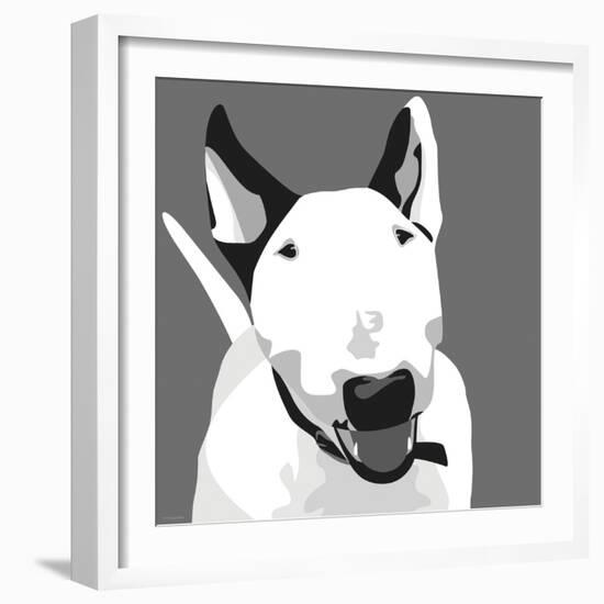 Bull Terrier-Emily Burrowes-Framed Art Print