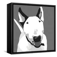 Bull Terrier-Emily Burrowes-Framed Stretched Canvas
