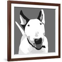 Bull Terrier-Emily Burrowes-Framed Art Print