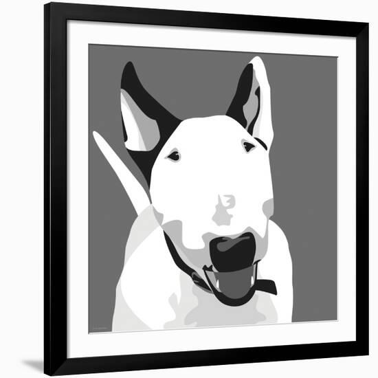 Bull Terrier-Emily Burrowes-Framed Art Print