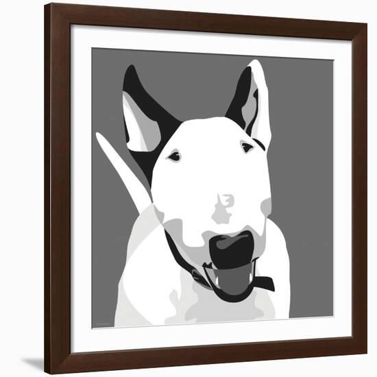 Bull Terrier-Emily Burrowes-Framed Art Print