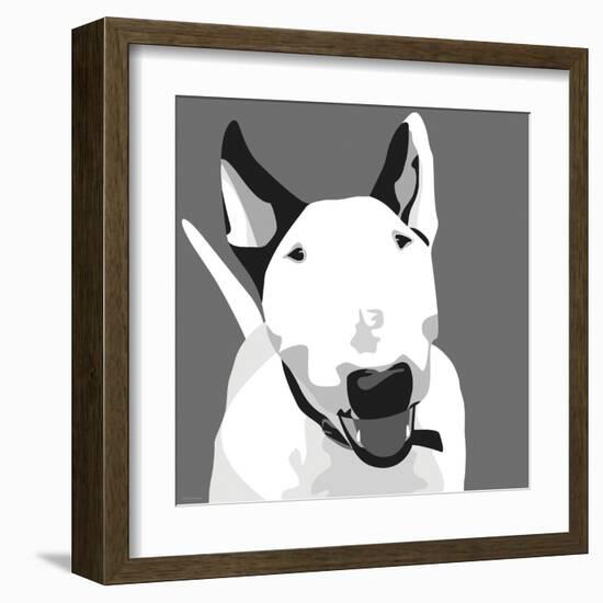 Bull Terrier-Emily Burrowes-Framed Art Print