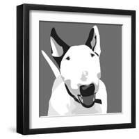 Bull Terrier-Emily Burrowes-Framed Art Print