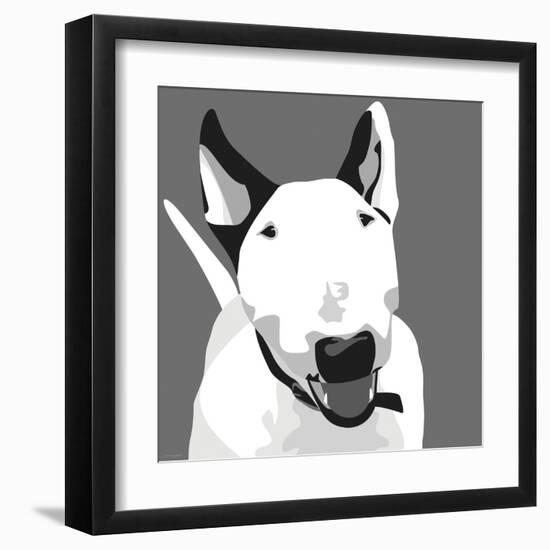 Bull Terrier-Emily Burrowes-Framed Art Print