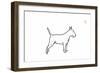 Bull terrier-Sarah Thompson-Engels-Framed Giclee Print