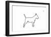 Bull terrier-Sarah Thompson-Engels-Framed Giclee Print