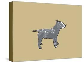 Bull terrier-Sarah Thompson-Engels-Stretched Canvas