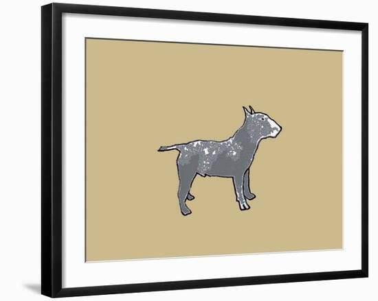 Bull terrier-Sarah Thompson-Engels-Framed Giclee Print