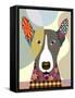 Bull Terrier-Adefioye Lanre-Framed Stretched Canvas