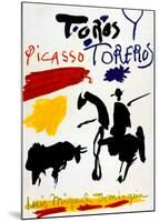 Bull with Bullfighter-Pablo Picasso-Mounted Art Print