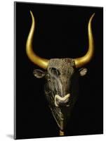 Bull with Horns of Gilded Wood, Black Steatite Rhyton (1700-1400 BCE), Minoan-null-Mounted Giclee Print