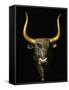 Bull with Horns of Gilded Wood, Black Steatite Rhyton (1700-1400 BCE), Minoan-null-Framed Stretched Canvas